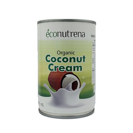 Econutrena. Органические кокосовые сливки 22%, 400 мл