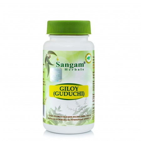 Sangam Herbals. Гилоe (Гудучи), (таблетки, 850 мг), 60 шт.	
