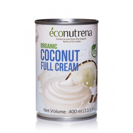 Econutrena. Органические кокосовые сливки 30%, 400 мл