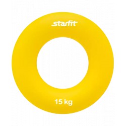 Starfit. Эспандер кистевой "Кольцо", d-8,8 см, жёлтый, 15 кг