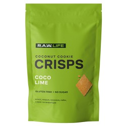 R.A.W. LIFE кокосовое печенье CRISPS Лайм, 75 г