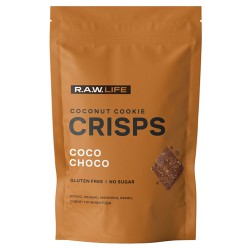 R.A.W. LIFE кокосовое печенье CRISPS Шоколад, 75 г