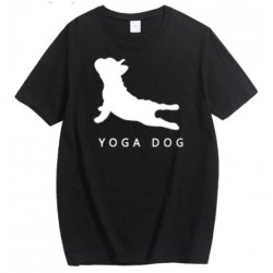 Футболка "Yoga Dog", черная