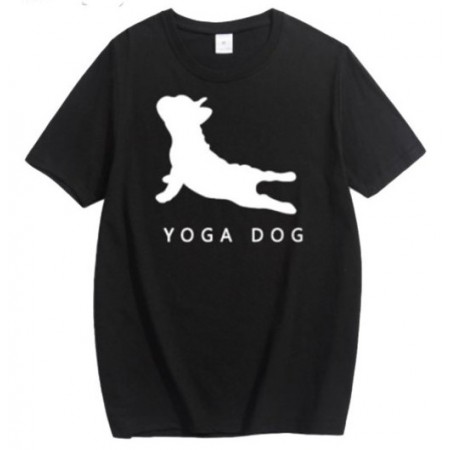 Футболка "Yoga Dog", черная