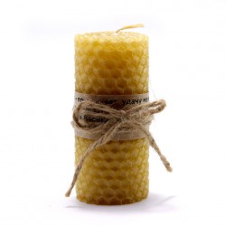 Свеча из пчелиного воска "Герань", высота 8 см