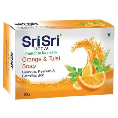 Sri Sri Tattva. Мыло "Апельсин и Тулси", 100 гр