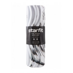 Starfit. Ролик массажный 45x14 см, низкая жесткость, белый/черный