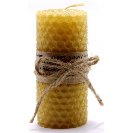 Свеча из пчелиного воска "Лаванда", высота 8 см