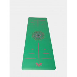 Коврик для йоги Your Yoga Non Slip (183x68), 4 мм, OM зеленый