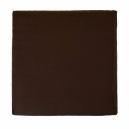 Подушка для медитации и сидения Yogastuff из льна 60x60x6 см, коричневый