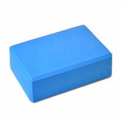 Indigo. Блок для йоги EVA, голубой 22,8 x 15,2 x 7,6 см