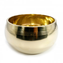 Чаша поющая SNO-11-2 Gold 7 металлов, вес 401г-600г, Для восстановления ауры, d-10, Индия