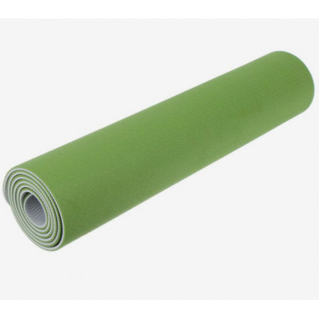 Коврик для йоги Lakarma TPE, зеленый/серый