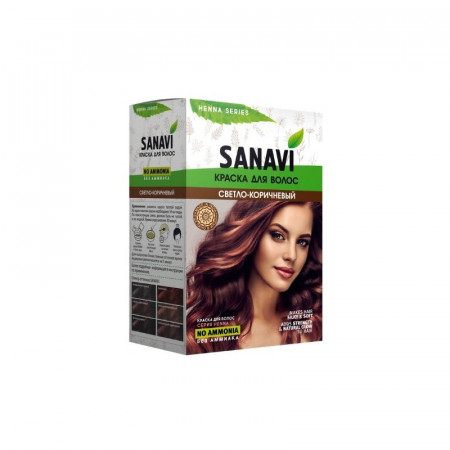 Sanavi. Краска для волос "Светло-коричневый", 75 гр