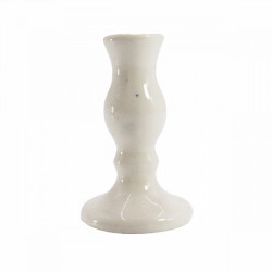 Подсвечник (керамика), белый в глазури, 5.7 см