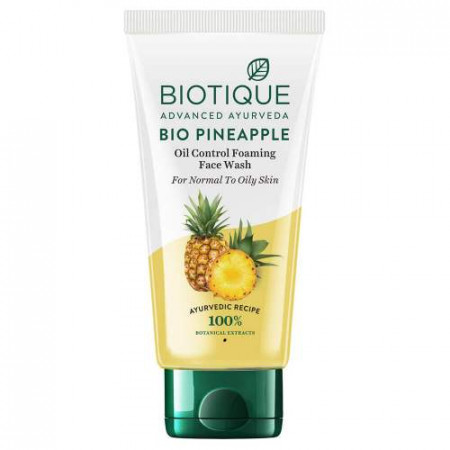 Biotique. Гель-пенка для умывания с ананасом для нормальной и жирной кожи BIO PINEAPPLE,100 мл.