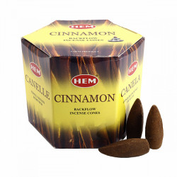 Благовония HEM стелющийся дым (конус) Cinnamon, 40 шт