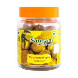 Sangam Herbals. Мускатный орех, цельный, 50 г