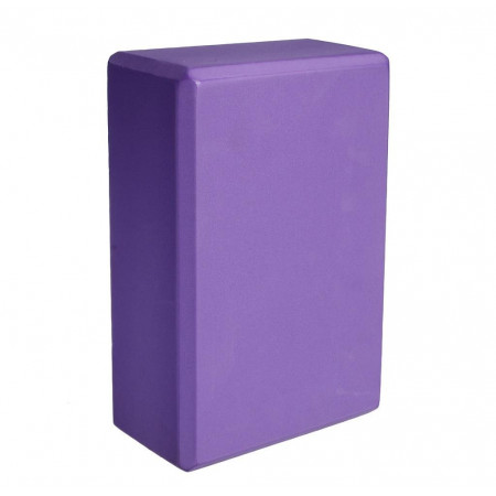 Блок для йоги Yogastuff 23x15x7.5 см, фиолетовый 