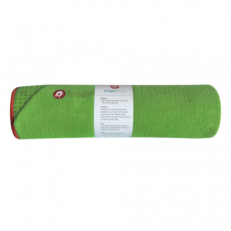 Полотенце для йоги iyogasports 183x61 см, зеленый	