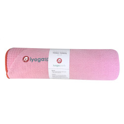 Полотенце для йоги iyogasports 183x61 см, розовый