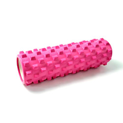 Ролик для йоги Yogastuff 45х14 см, розовый