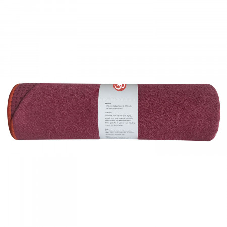 Полотенце для йоги iyogasports 183x61 см, бордовый