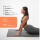 Полотенце для йоги iyogasports 183x61 см, светло-серый