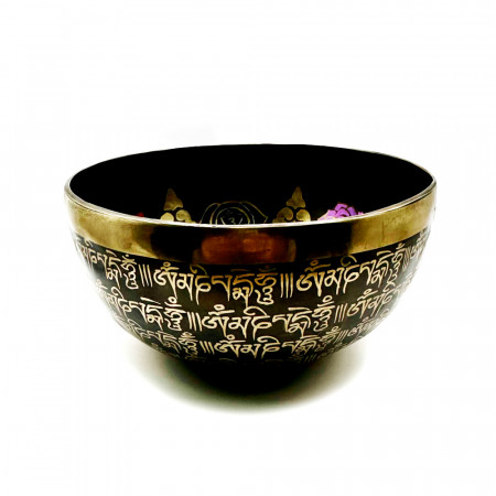 Тибетская поющая чаша Yogini 19,7 см, кованая
