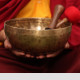 Тибетская поющая чаша Plain 24 см, кованая
