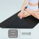 Коврик для йоги "Yogastuff Non Slip" 185х68х0.5 см, черный, с разметкой "Мандала", ультранескользящий PU и каучук