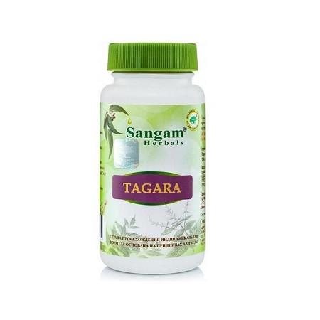 Sangam Herbals. Тагара таблетки, 750 мг, 60 таблеток