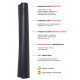 Коврик для йоги Manduka GRP Adapt Travel 71" (180х61), 1,5 мм, Carbon Black
