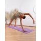 Коврик для йоги Yogastuff Flow Coconut 183х68х0.5 см, фиолетово-белый