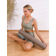 Коврик для йоги Yogastuff Solid Frosted (пористый PU + каучук) 183х68х0.5 см, бежевый (Milk tea color)