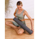 Коврик для йоги Yogastuff Solid Frosted (пористый PU + каучук) 183х68х0.5 см, серый.