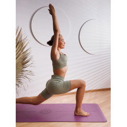 Коврик для йоги Yogastuff Tyrant PU Non Slip, 183х68х0.5 см, фиолетовый (Purple)