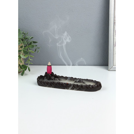 Подставка для благовоний «Озерный край», набор благовоний конусы, стелющийся дым, 19-3.5-5.8 см