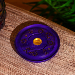 Подставка под благовония «Небесное счастье», 10-10-1 см, фиолетовая
