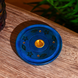 Подставка под благовония «Небесное счастье», 10-10-1 см, голубая