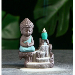 Подставка для благовоний &laquo;Будда&raquo;, набор благовоний конусы, стелющийся дым, 7.9.12 см