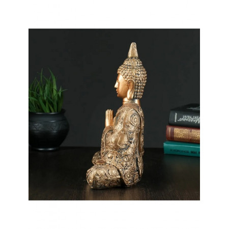 Копилка для денег «Будда средний», гипс, бронза, 12х20х29 см