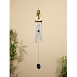 Музыка ветра «Будда», 8.8.70 см, дерево, полирезин, алюминий