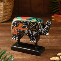 Сувенир «Слоник батик», на подставке, 7х20х18 см, дерево