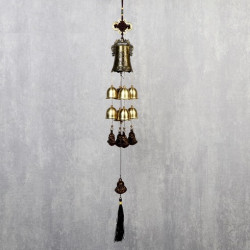 Музыка ветра «Будда», металл, 8 колокольчиков, 60 см