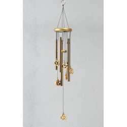 Музыка ветра «Символ Ом», металл, 5 трубок, 60 см