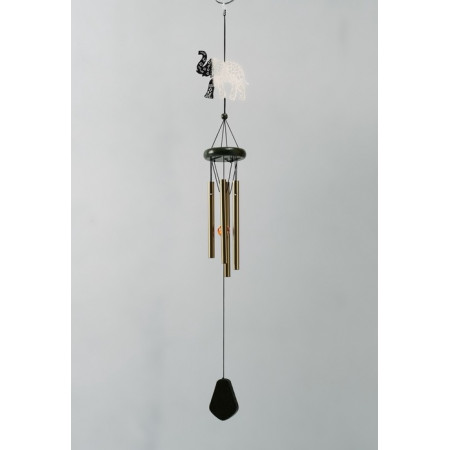 Музыка ветра &laquo;Слон&raquo;, металл, 4 трубки 68 см