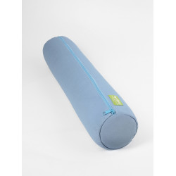 Валик классический 10х50 см голубой, с лузгой гречихи