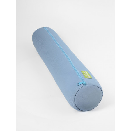 Валик классический 10х50 см голубой, с лузгой гречихи