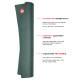 Коврик для йоги Manduka PRO Travel 79" (200x60), 2,5 мм, Black Sage